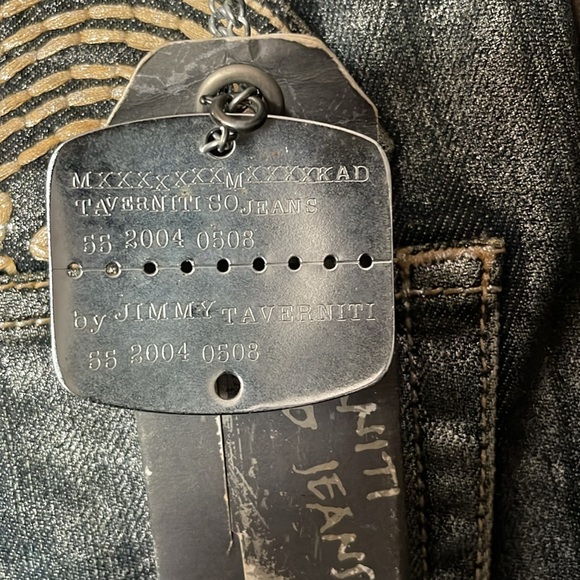 NWT METALLIC SILVER/BLUE JEANS. - Picture 6 of 10